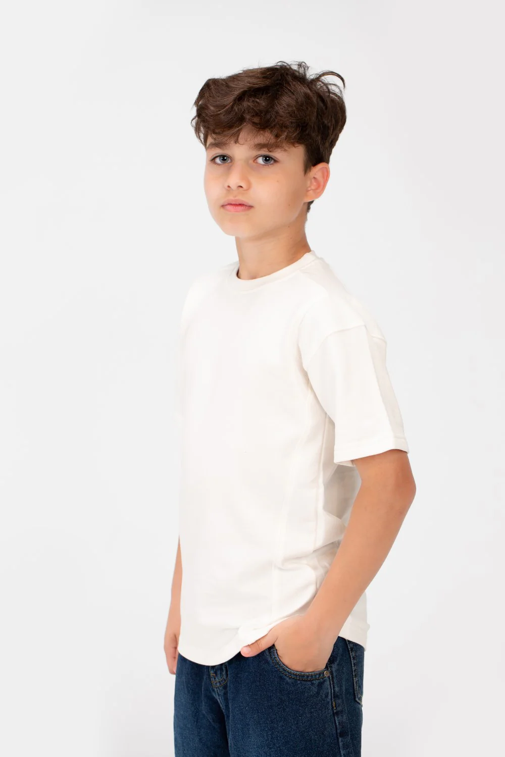 Boy's Oversize Crew Neck T-Shirt - Image 15