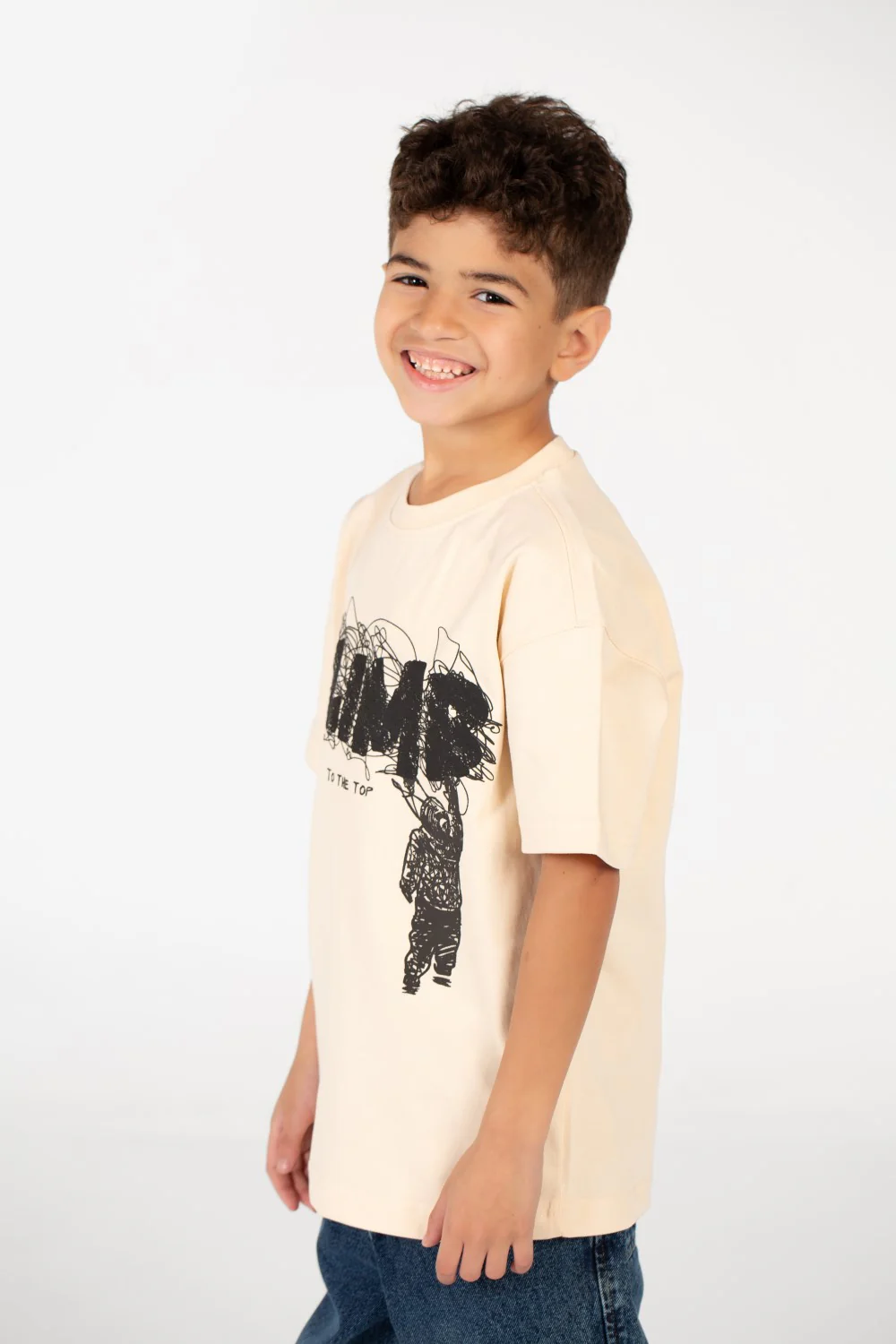 Boy's Oversized Front Print T-shirt - Image 3