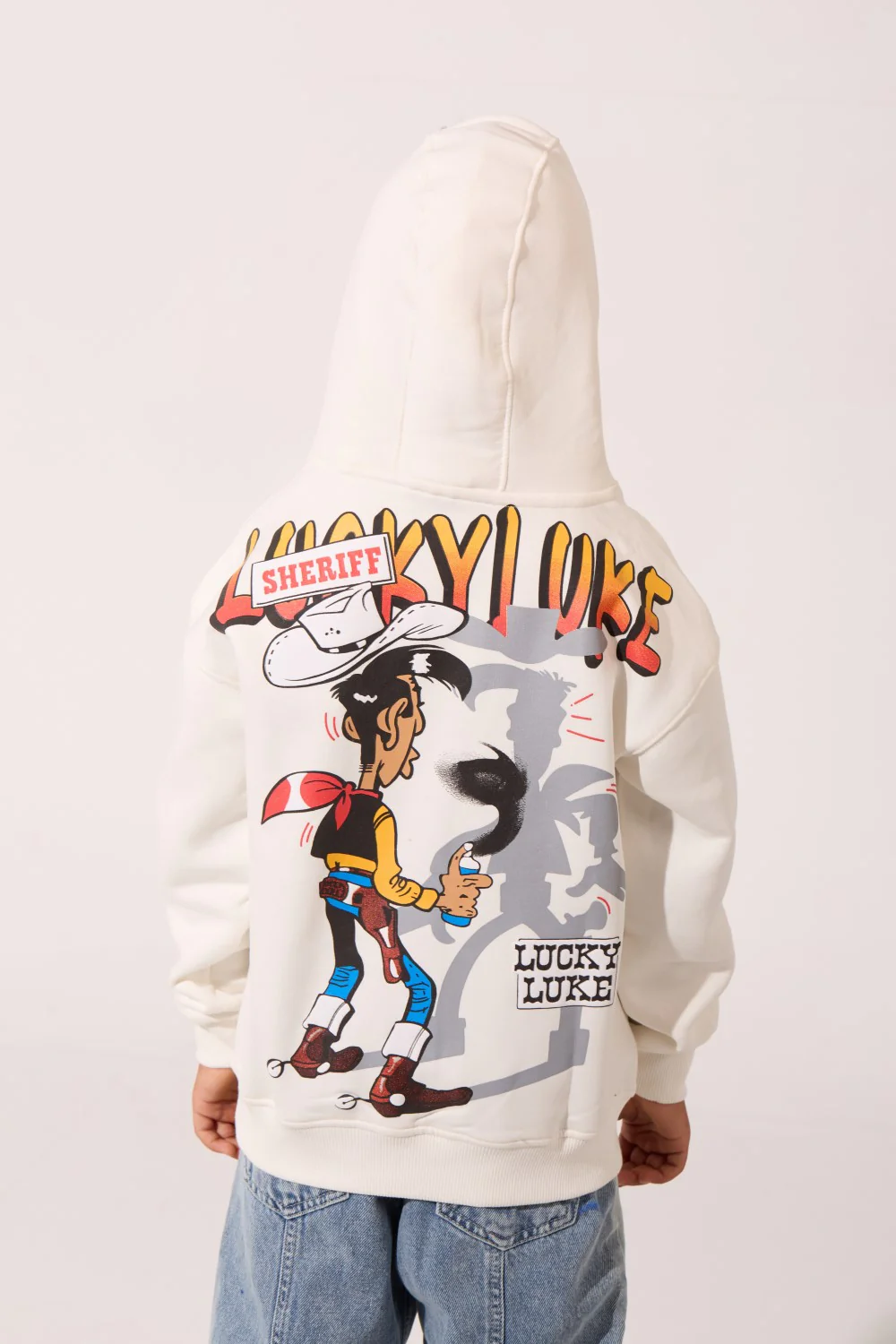Boy's Oversized Graphic Print Milton Hooded Sweatshirt - Image 10