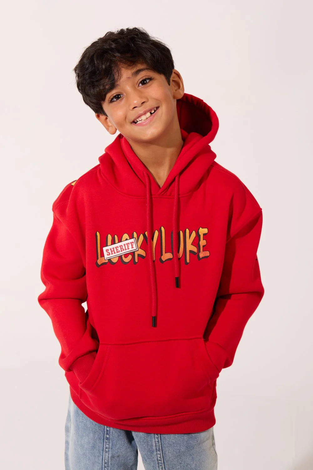 Boy's Oversized Graphic Print Milton Hooded Sweatshirt - Image 5