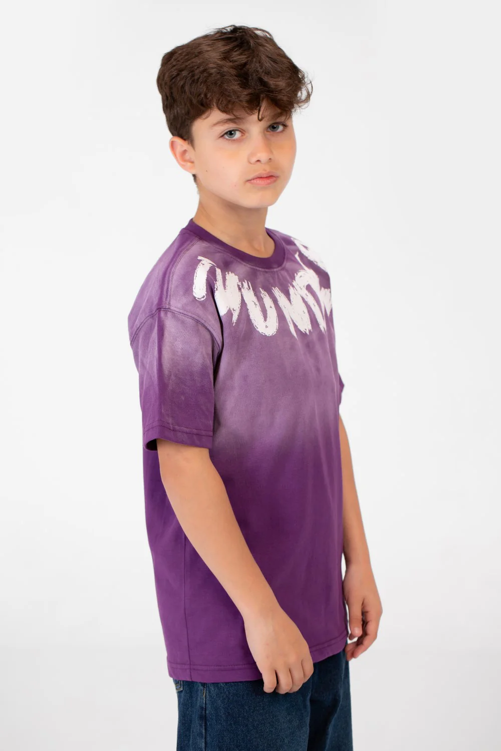 Boy's Oversized Half Sleeved Printed T-shirt - Image 11