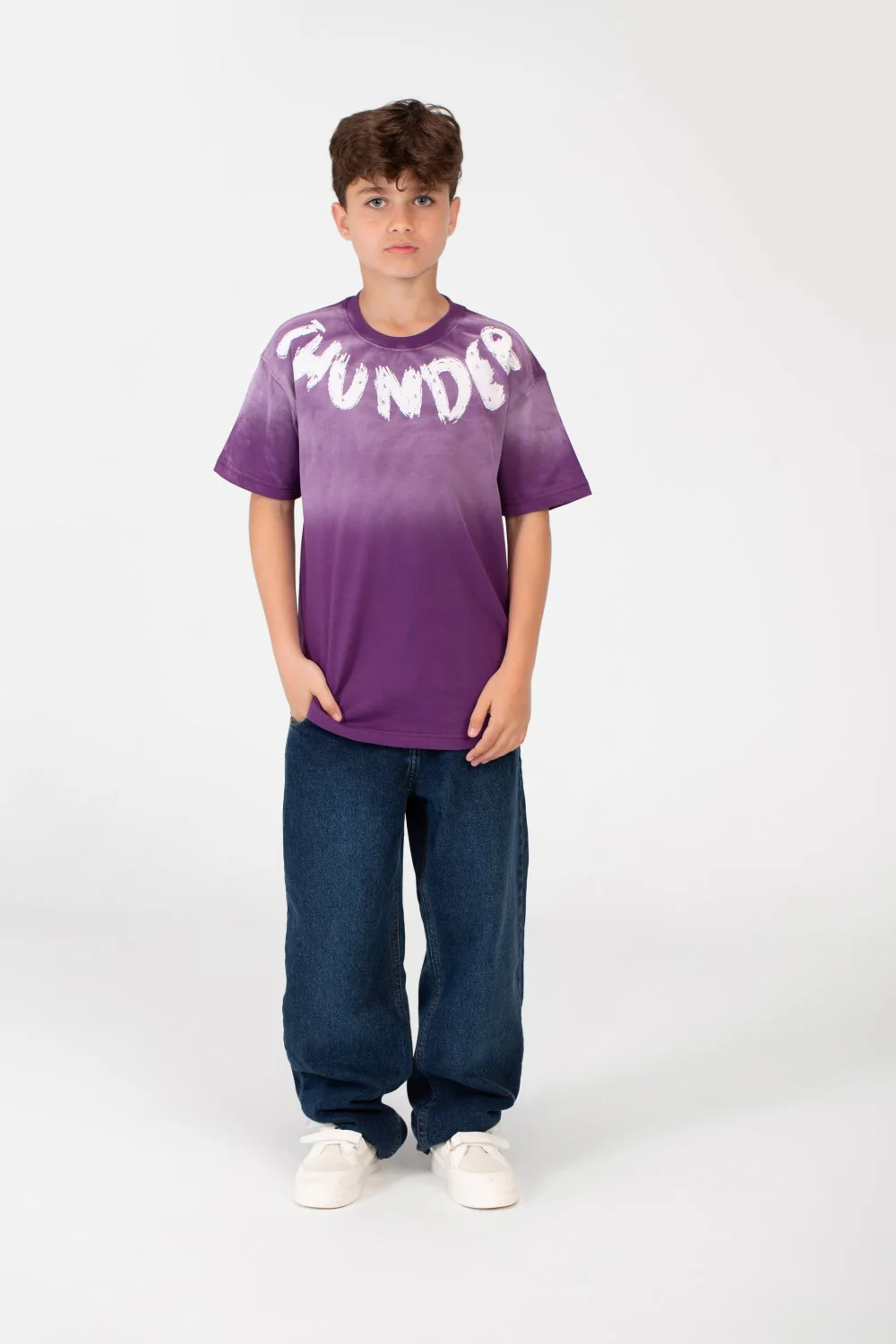 Boy's Oversized Half Sleeved Printed T-shirt - Image 12
