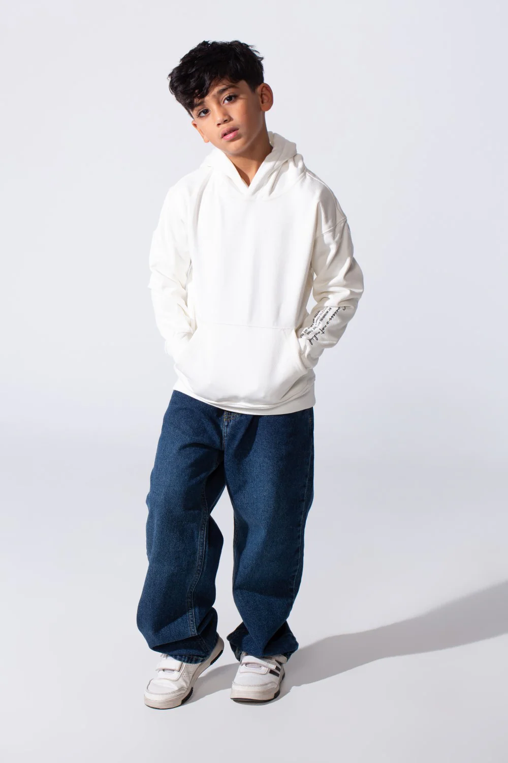 Boy's Oversized Milton Hoodie With A Front Kangaroo Pocket - Image 24