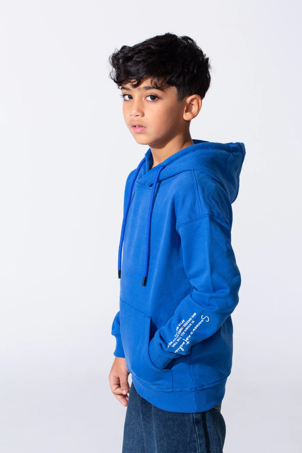 Boy's Oversized Milton Hoodie With A Front Kangaroo Pocket - Image 7