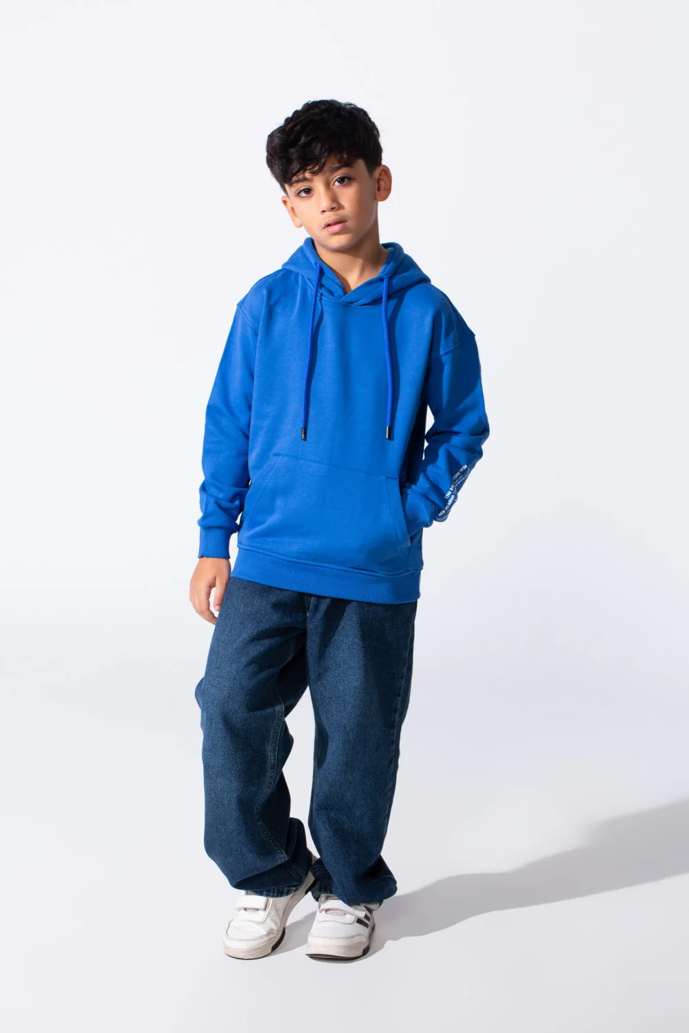 Boy's Oversized Milton Hoodie With A Front Kangaroo Pocket - Image 8