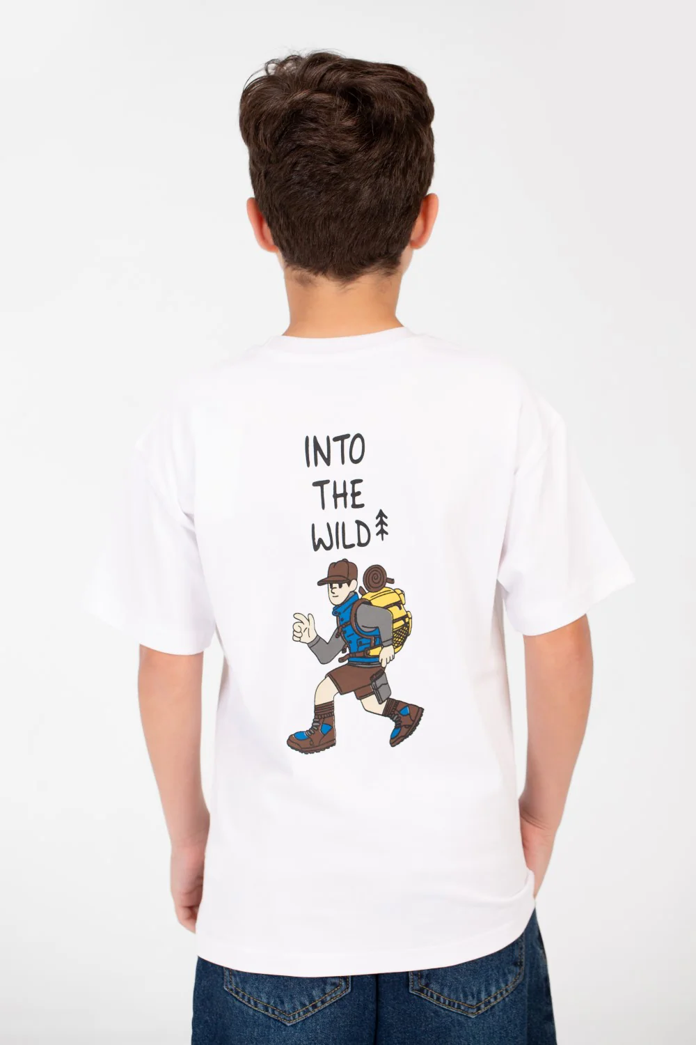 Boy's Oversized Printed Crew Neck T-Shirt - Image 10