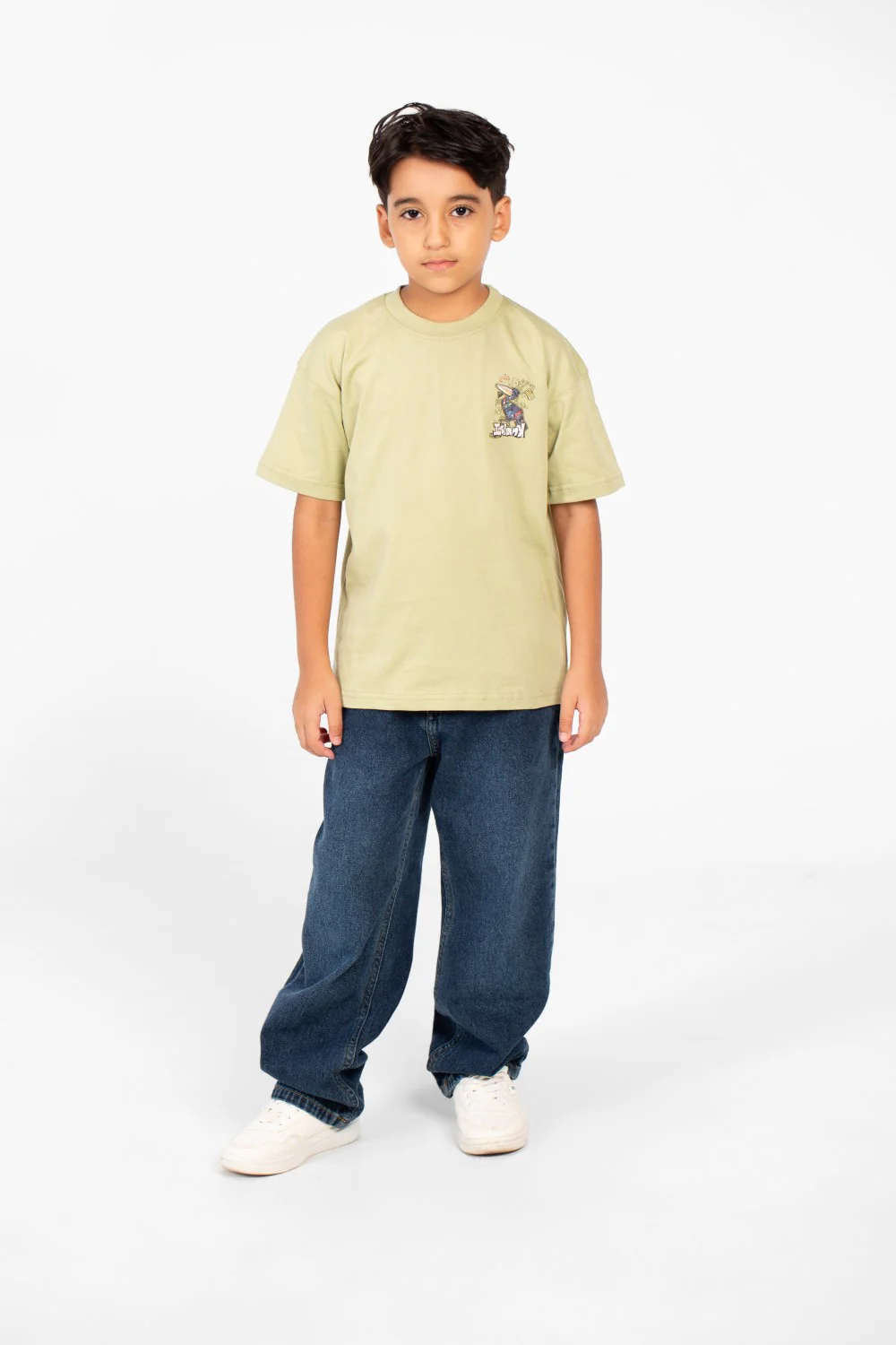 Boy's Oversized Printed Round Neck Half Sleeve Fashion T-Shirt - Image 12