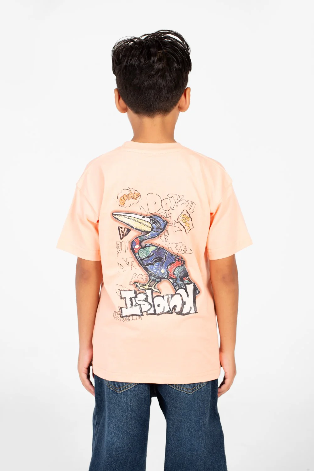 Boy's Oversized Printed Round Neck Half Sleeve Fashion T-Shirt - Image 14