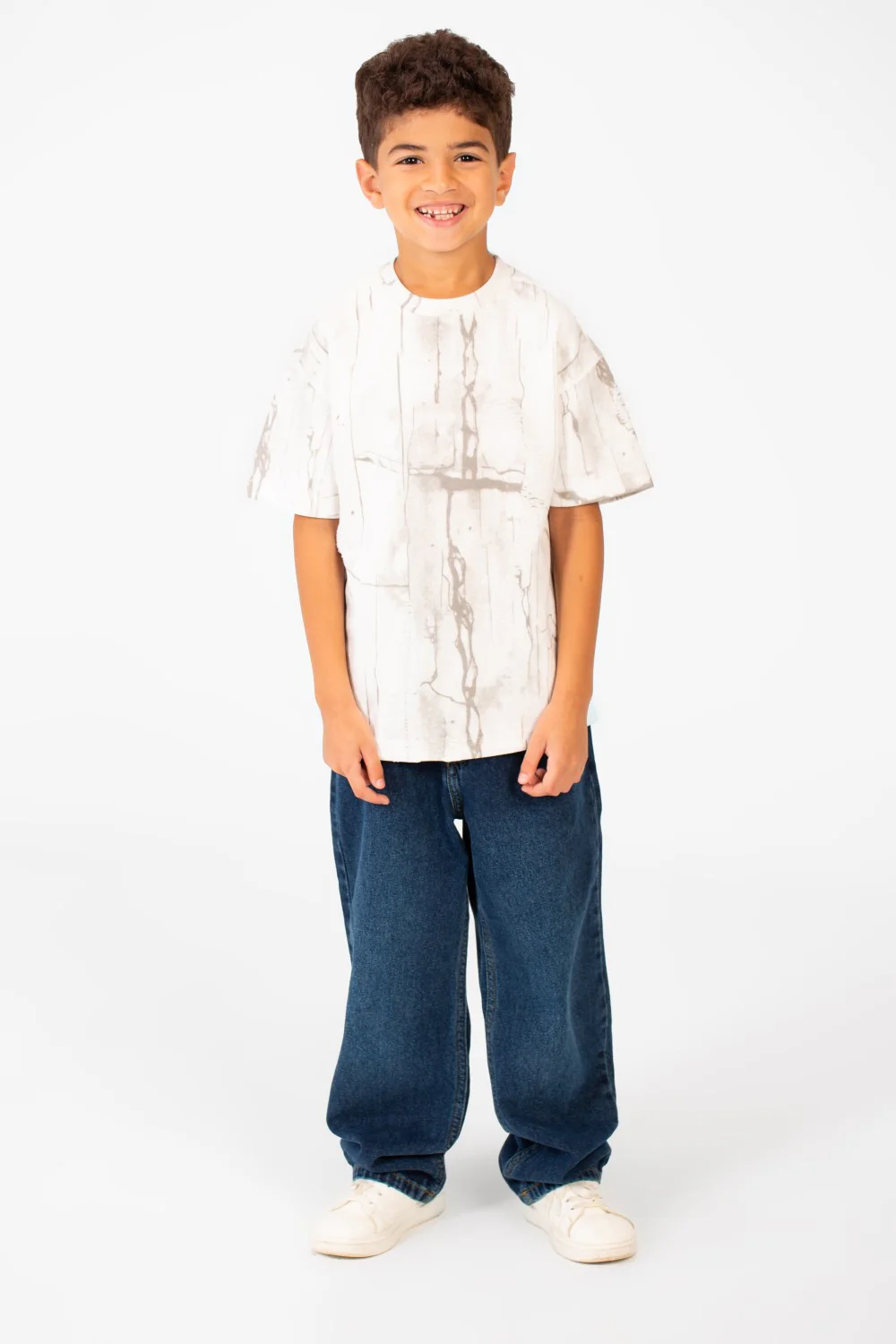 Boy's Oversized Printed Round Neck Short Sleeve T-shirt - Image 12