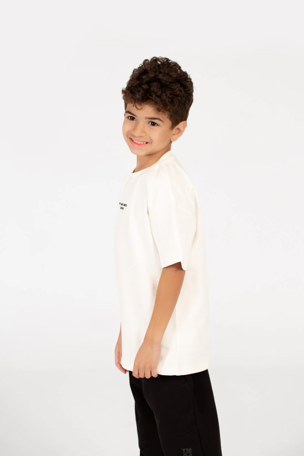 Boy's Oversized Short Sleeved Text Print T-shirt - Image 11