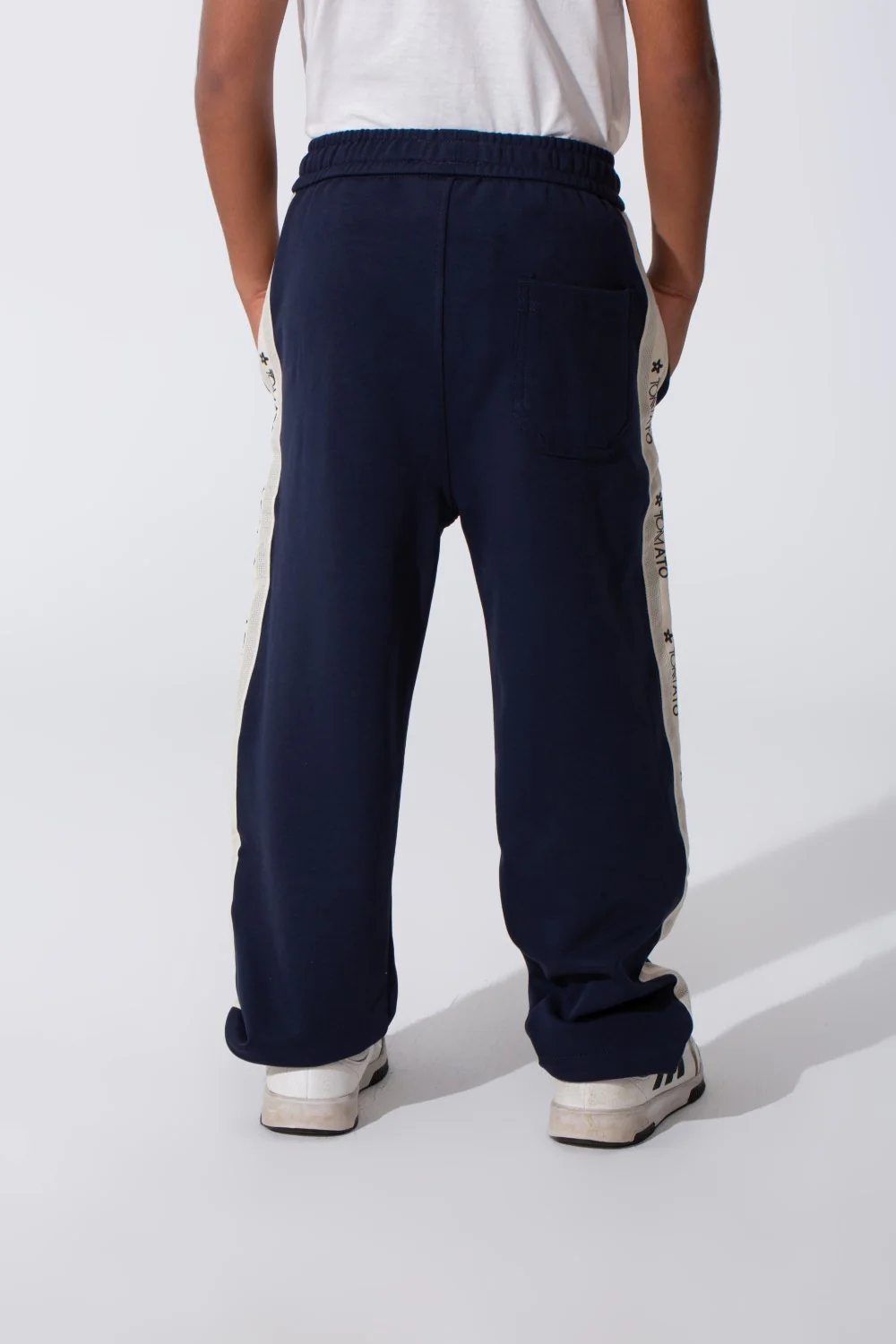 Boy's Oversized Sweatpants With A Tomato Stripe On The Side And Pockets - Image 18