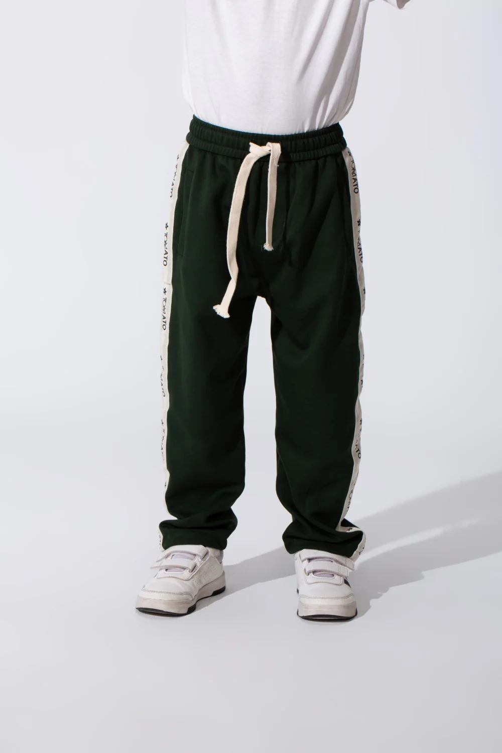 Boy's Oversized Sweatpants With A Tomato Stripe On The Side And Pockets - Image 5