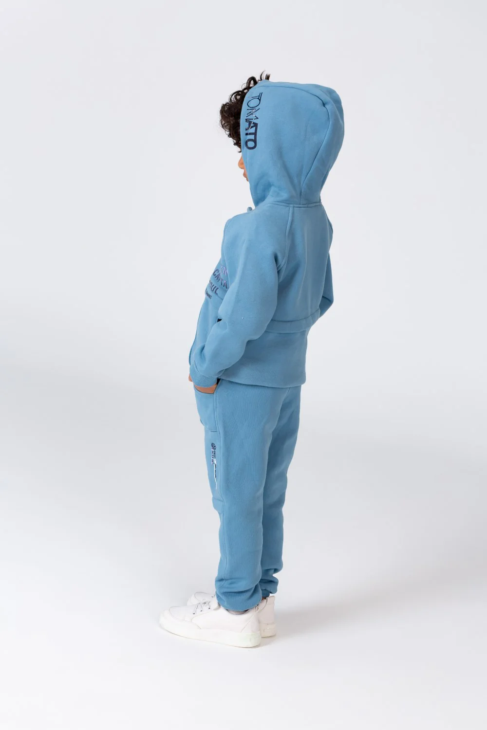 Boy's Padded Front & Sleeves Printed Made Of Comfort Melton Training With Front Pockets - Image 7