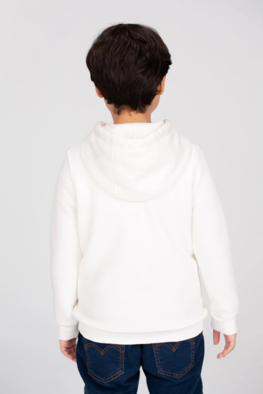 Boy's Padded Hooded Full Zipper Made Of Soft Melton Basic Sweatshirt - Image 14