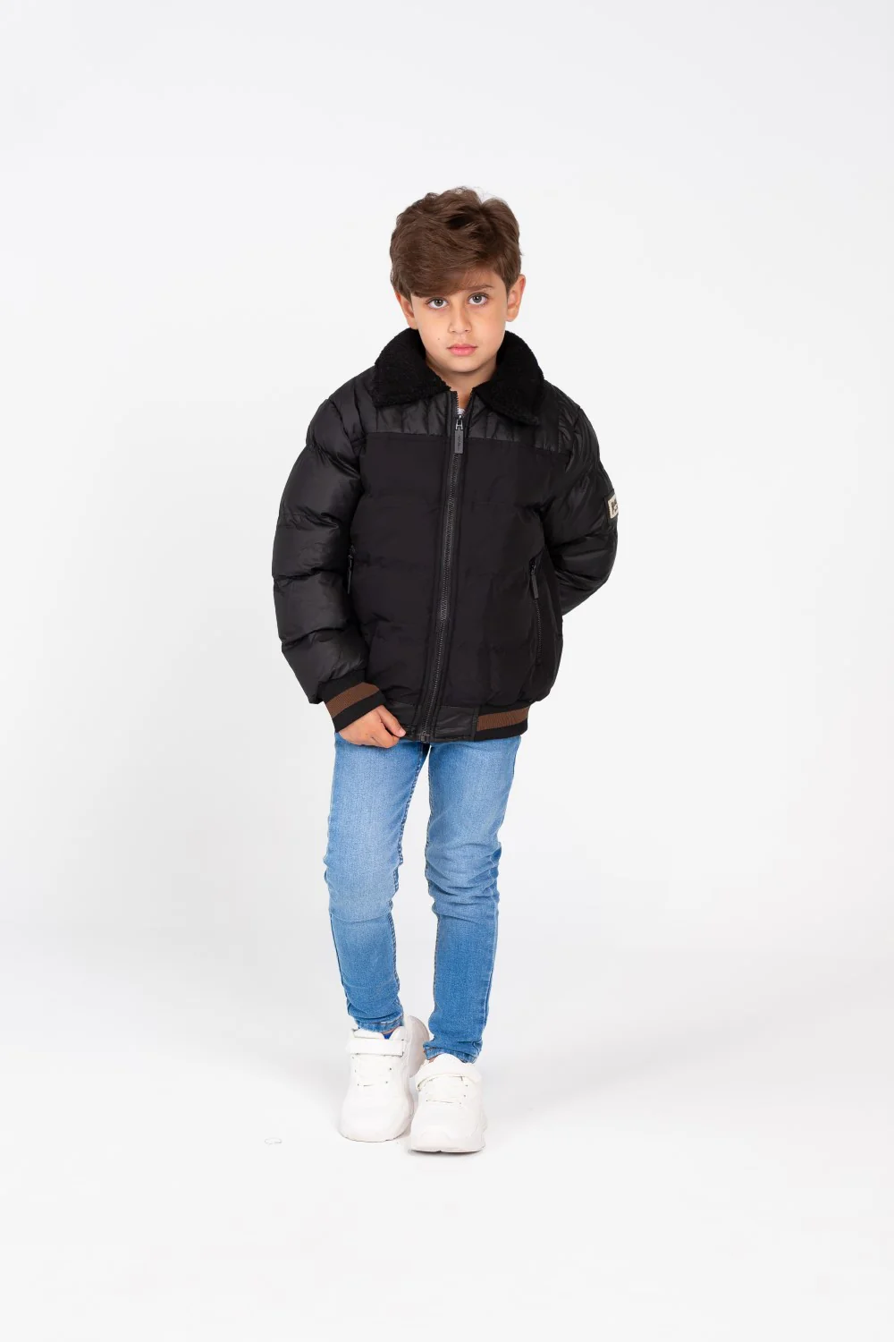 Boy's Padded Waterproof Puffer Jacket - Image 8