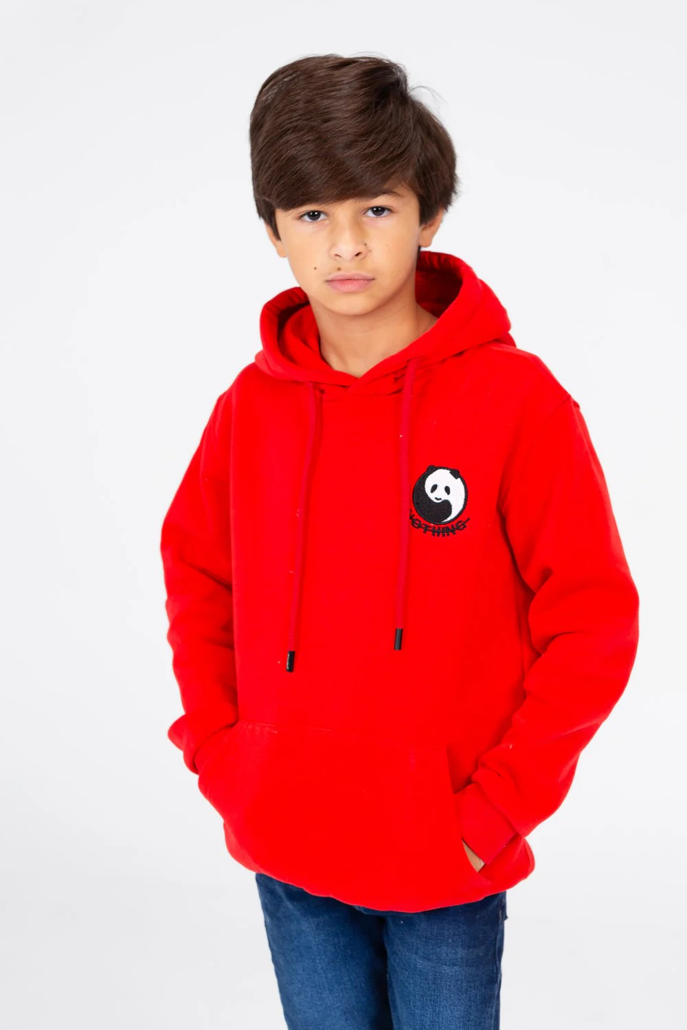 Boy's Panda Print Hooded Sweatshirt - Image 5