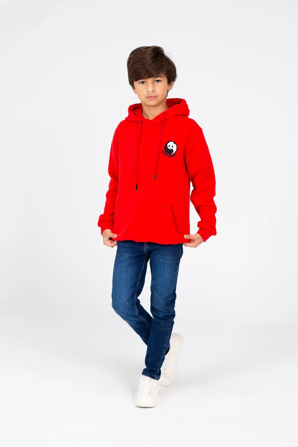 Boy's Panda Print Hooded Sweatshirt - Image 8