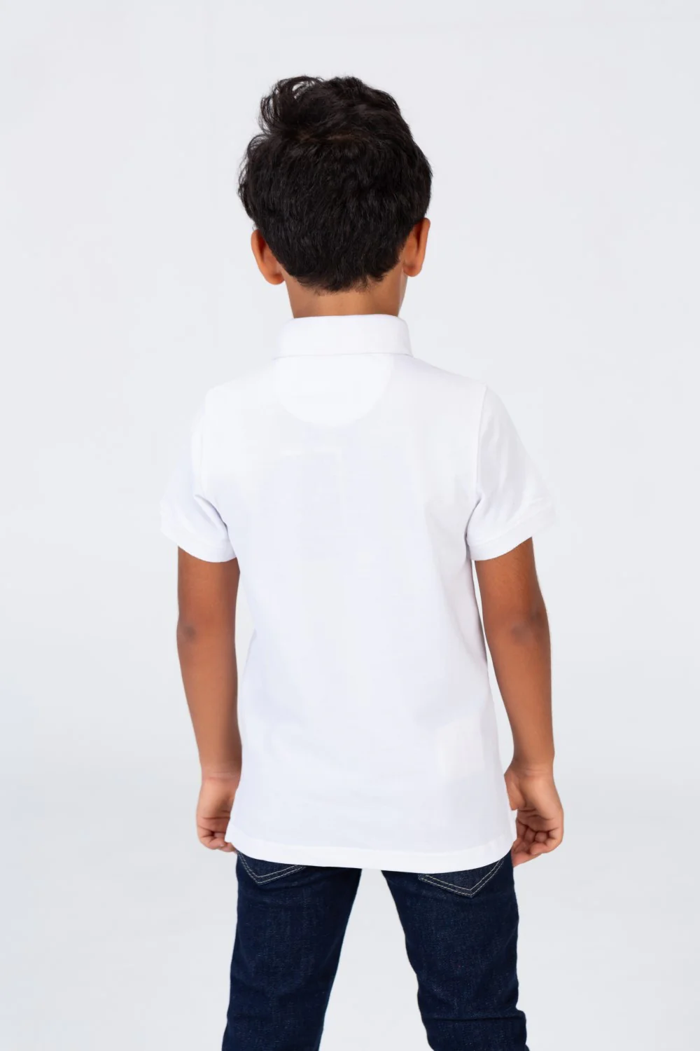 Boys Polo Half Sleeves T-shirt Printed On The Front Made Of Comfortable Pika Material - Image 5