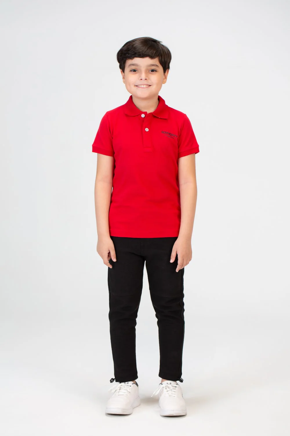 Boys Polo T-shirt With Short Sleeves And A Distinctive Back Print - Image 4