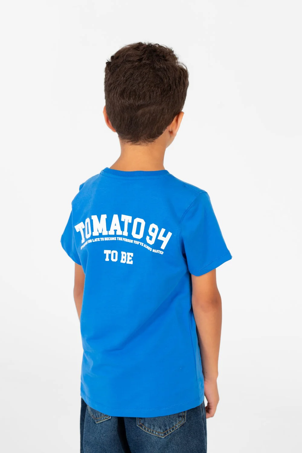 Boy's Printed Crew Neck Half Sleeve T-shirt - Image 2