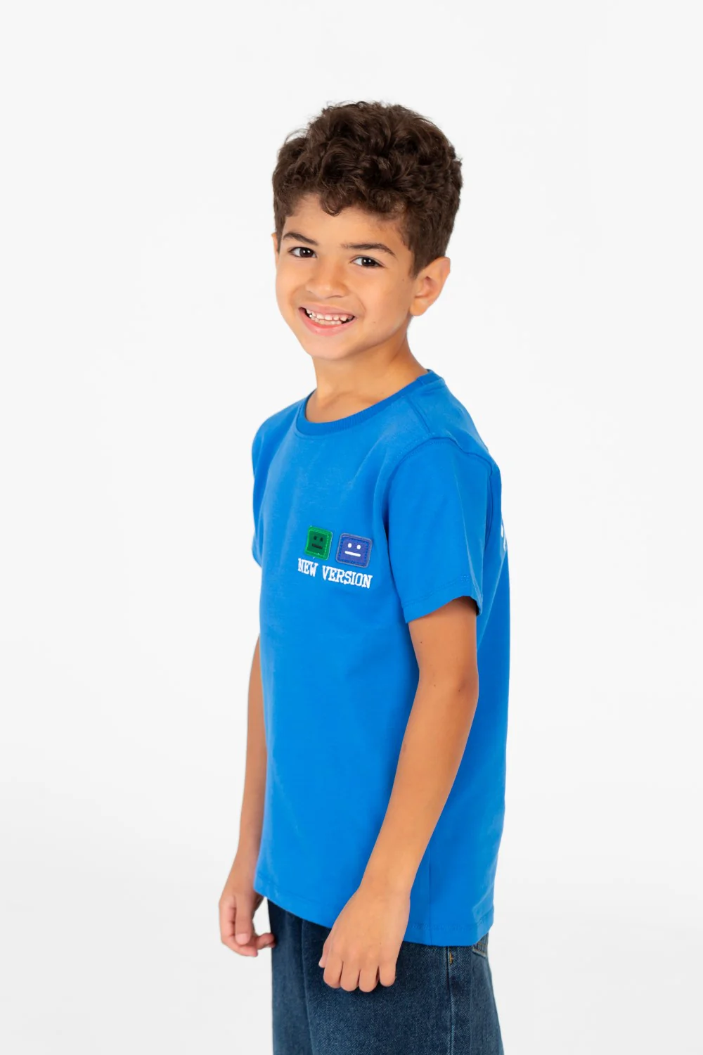 Boy's Printed Crew Neck Half Sleeve T-shirt - Image 3
