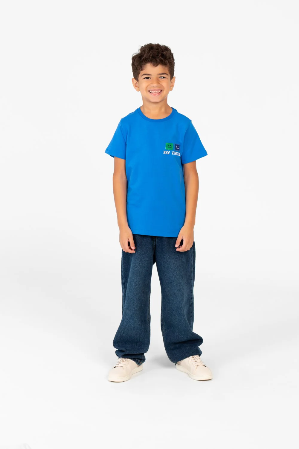 Boy's Printed Crew Neck Half Sleeve T-shirt - Image 4