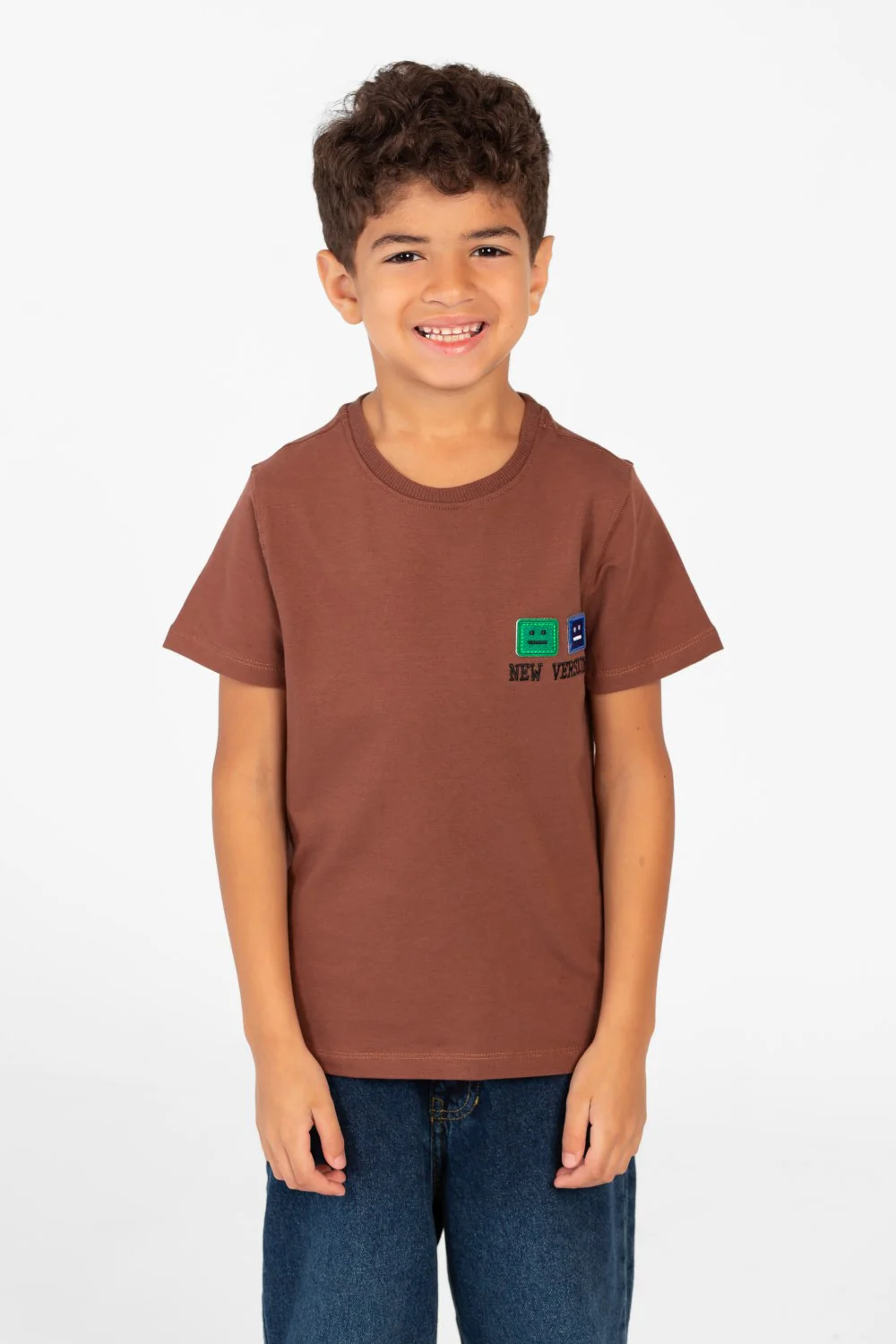 Boy's Printed Crew Neck Half Sleeve T-shirt - Image 5