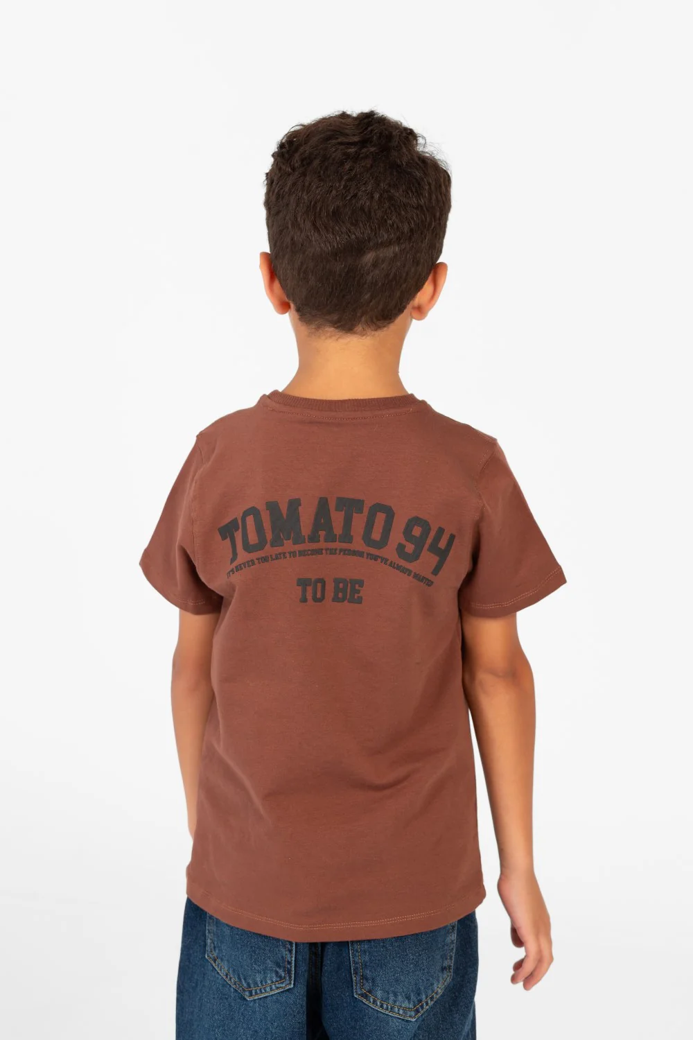 Boy's Printed Crew Neck Half Sleeve T-shirt - Image 6