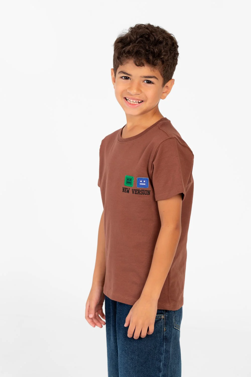 Boy's Printed Crew Neck Half Sleeve T-shirt - Image 7