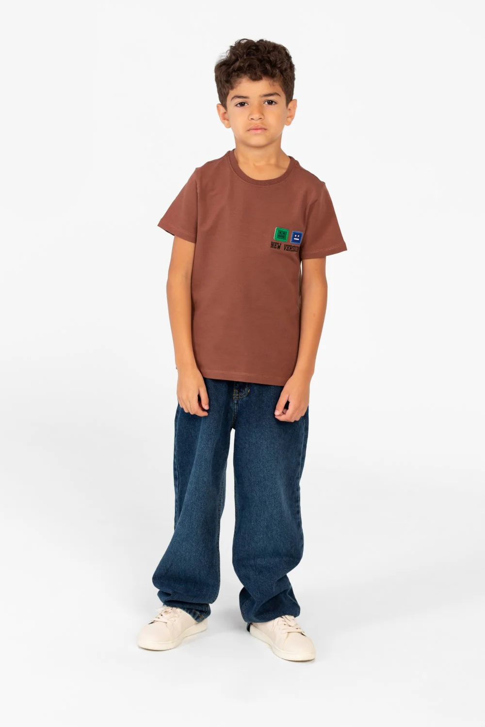 Boy's Printed Crew Neck Half Sleeve T-shirt - Image 8