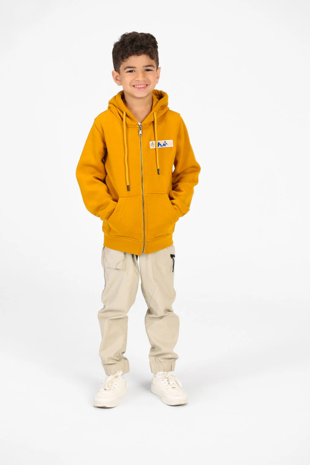 Boy's Printed Full Zip Hood Sweatshirt - Image 8