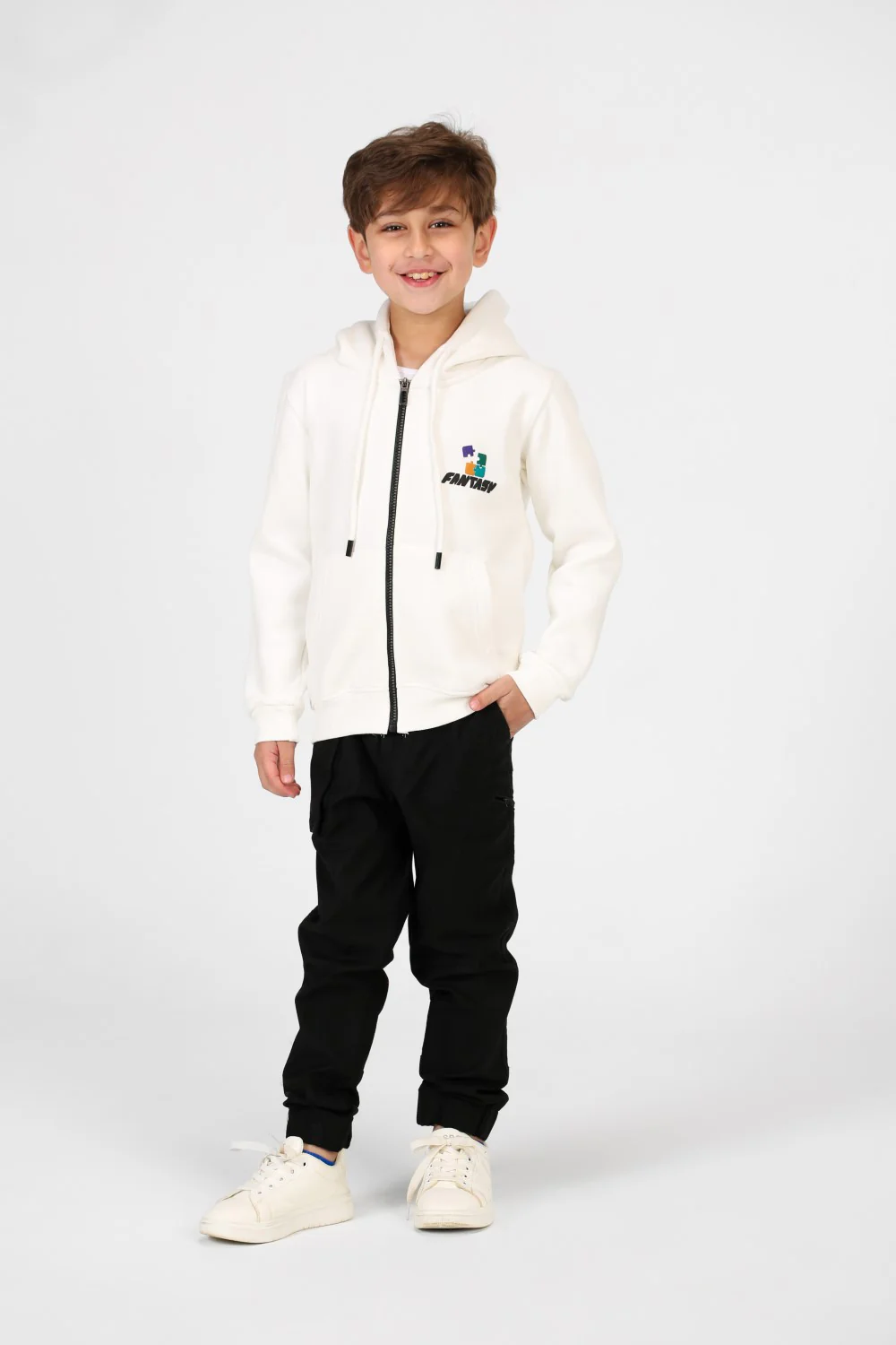 Boy's Printed Hooded Zip-Up Sweatshirt - Image 12