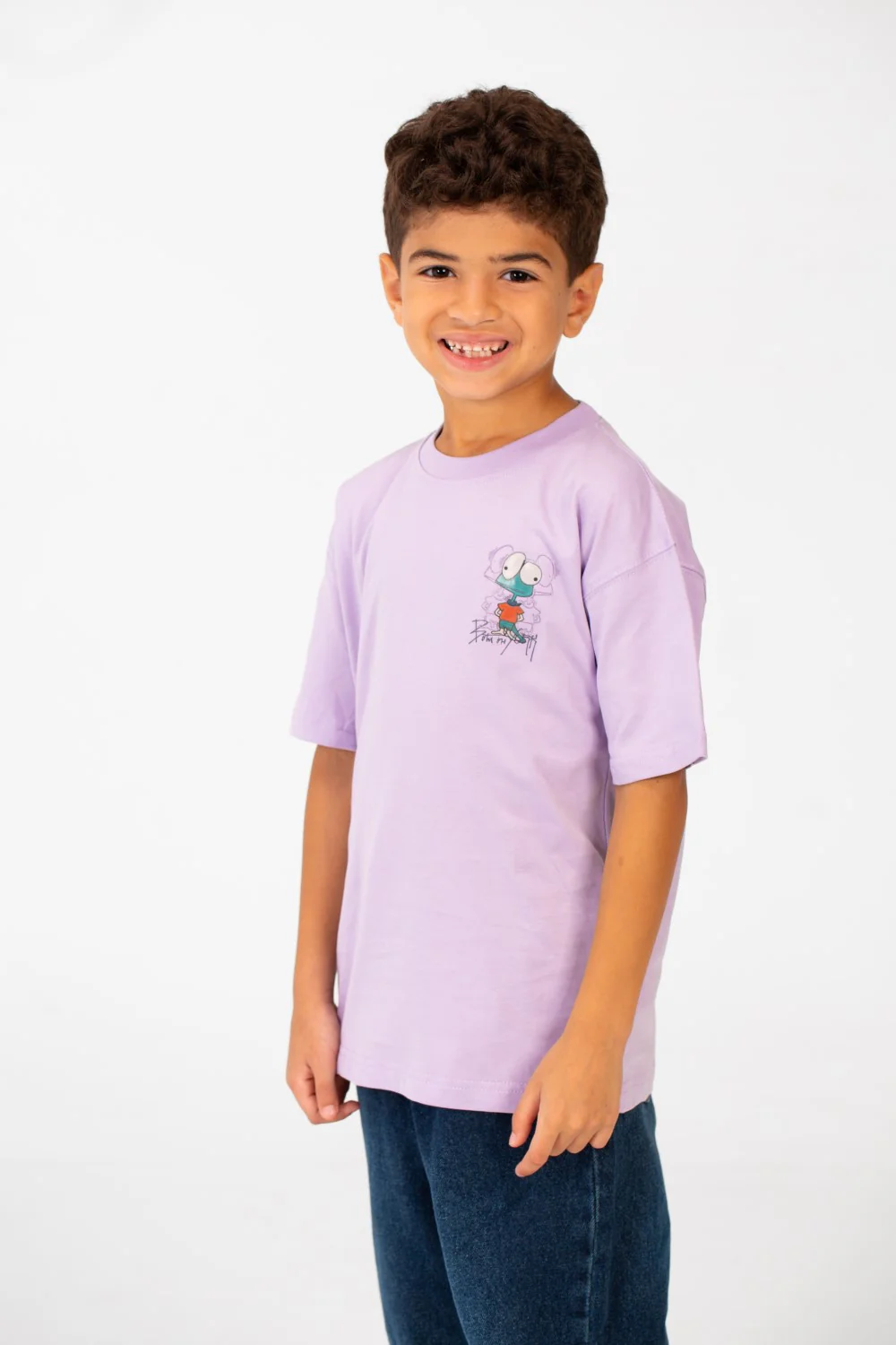 Boy's Printed Oversized Short Sleeved Crew Neck T-shirt - Image 11