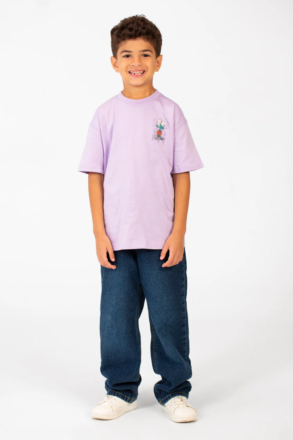 Boy's Printed Oversized Short Sleeved Crew Neck T-shirt - Image 12