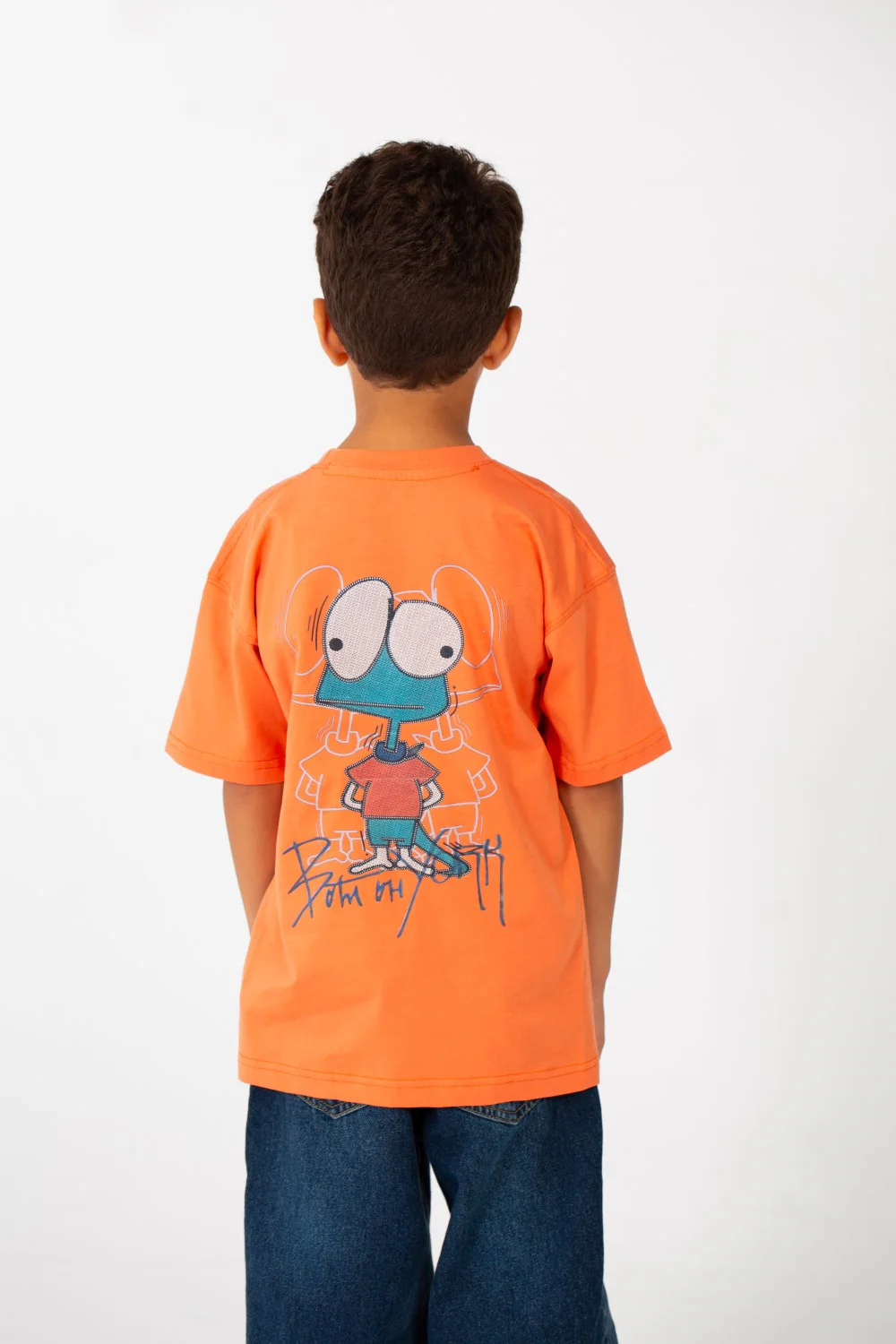 Boy's Printed Oversized Short Sleeved Crew Neck T-shirt - Image 14