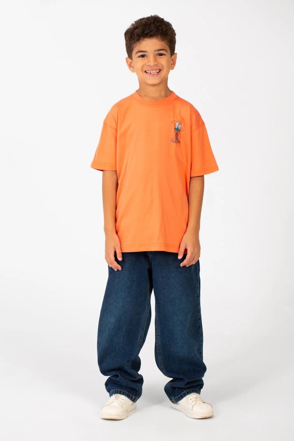 Boy's Printed Oversized Short Sleeved Crew Neck T-shirt - Image 16