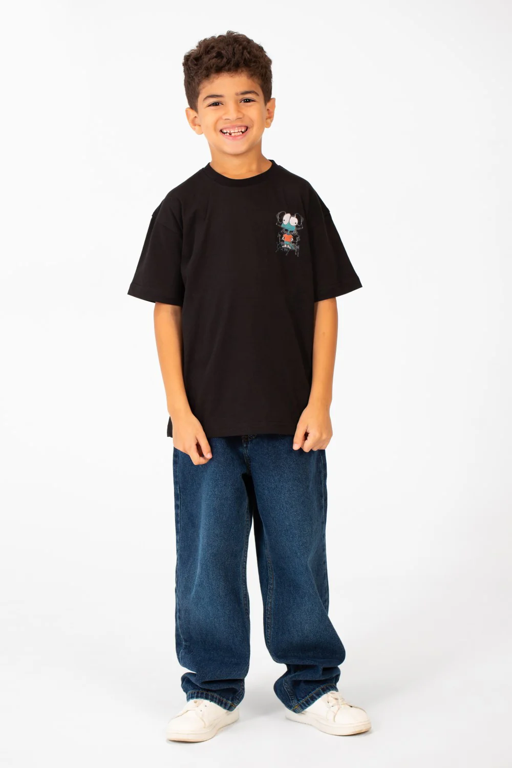 Boy's Printed Oversized Short Sleeved Crew Neck T-shirt - Image 4