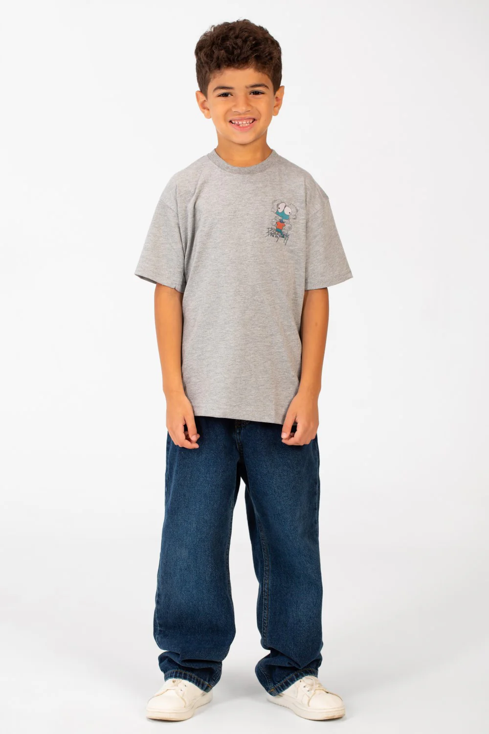 Boy's Printed Oversized Short Sleeved Crew Neck T-shirt - Image 8