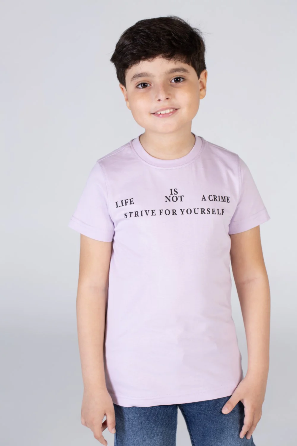 Boys Printed Round Neck Regular Fit T-shirt With Short Sleeves - Image 4