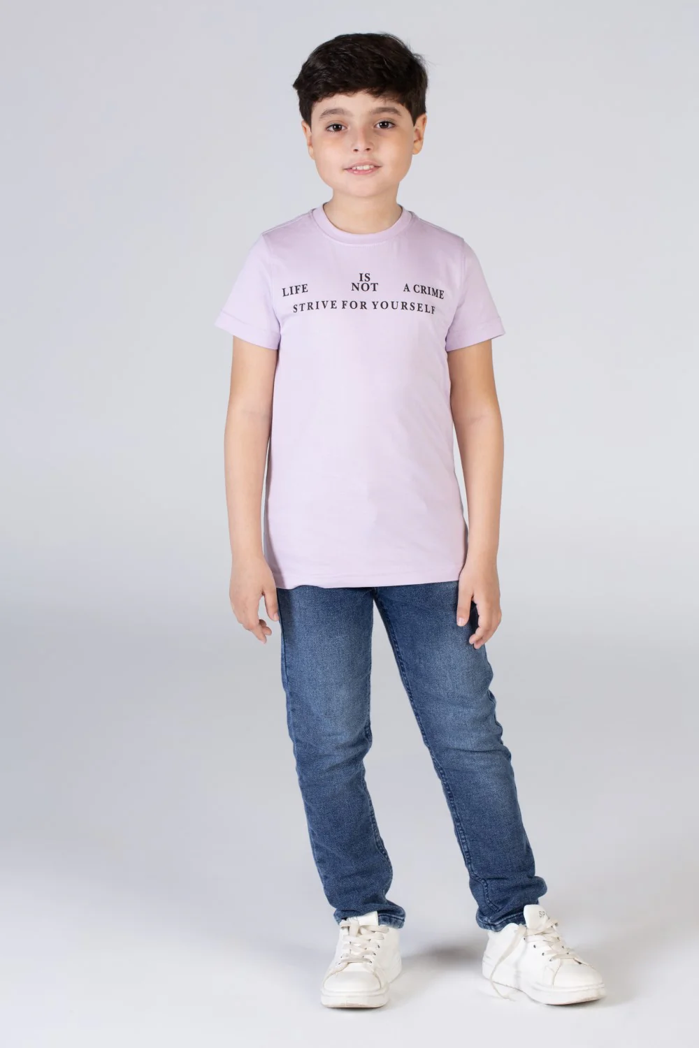 Boys Printed Round Neck Regular Fit T-shirt With Short Sleeves - Image 5
