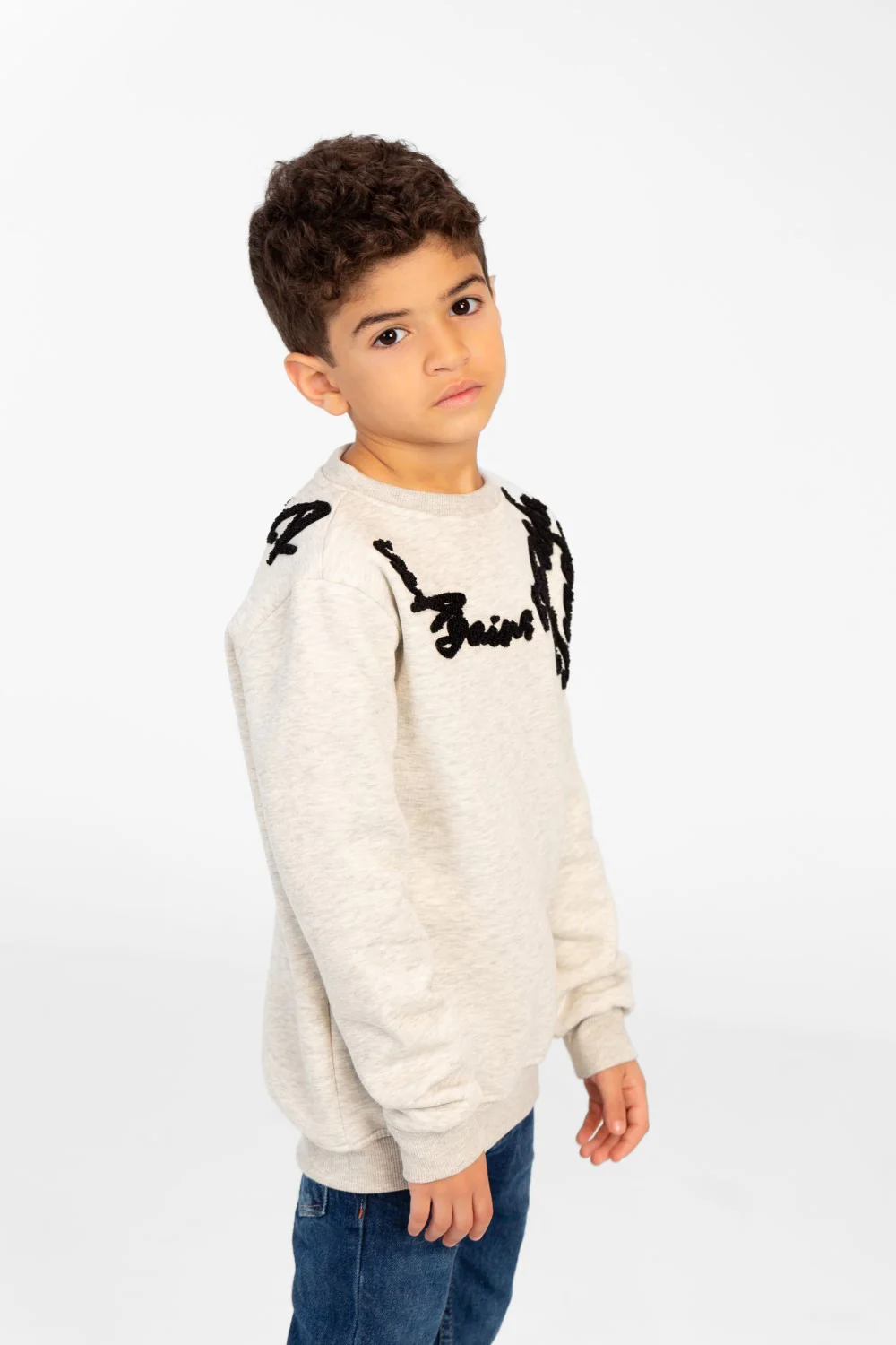 Boy's Printed Sweatshirt With Round Neck And Slim Fit - Image 11
