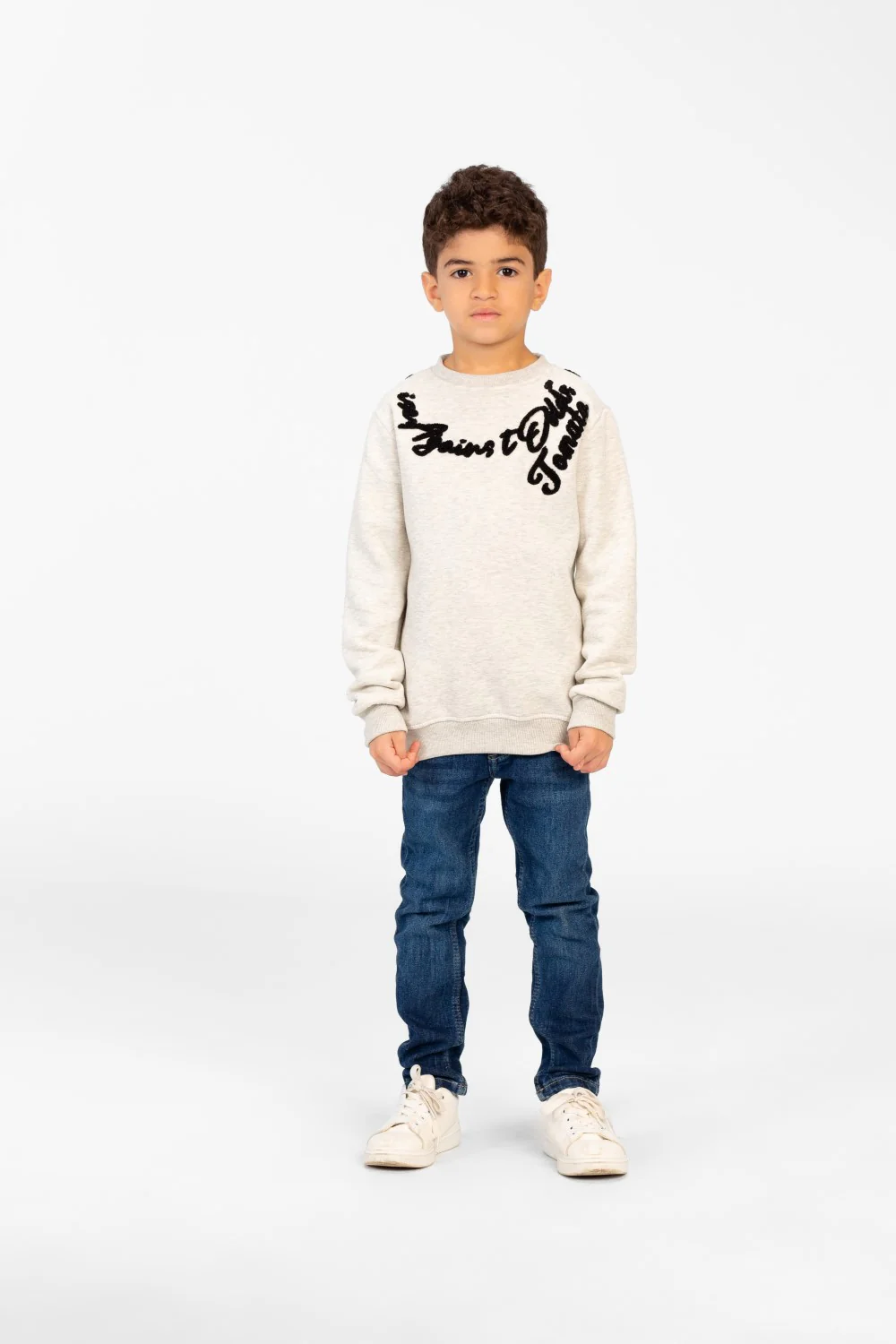Boy's Printed Sweatshirt With Round Neck And Slim Fit - Image 12