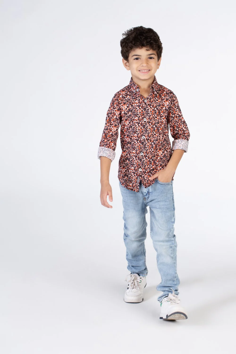 Boys Regular Fit Jakar Shirt With Long Sleeves And Collar - Image 10