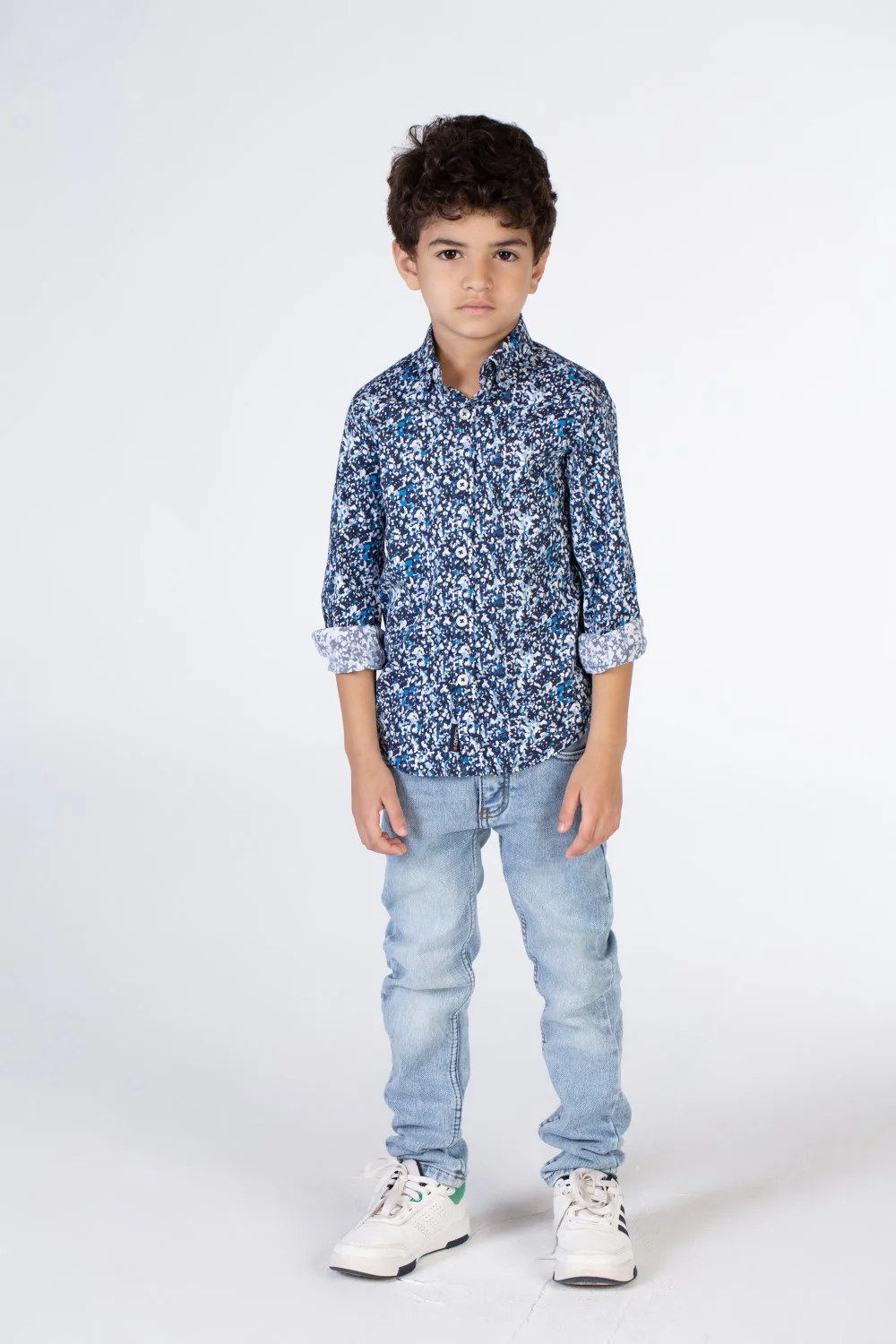 Boys Regular Fit Jakar Shirt With Long Sleeves And Collar - Image 4