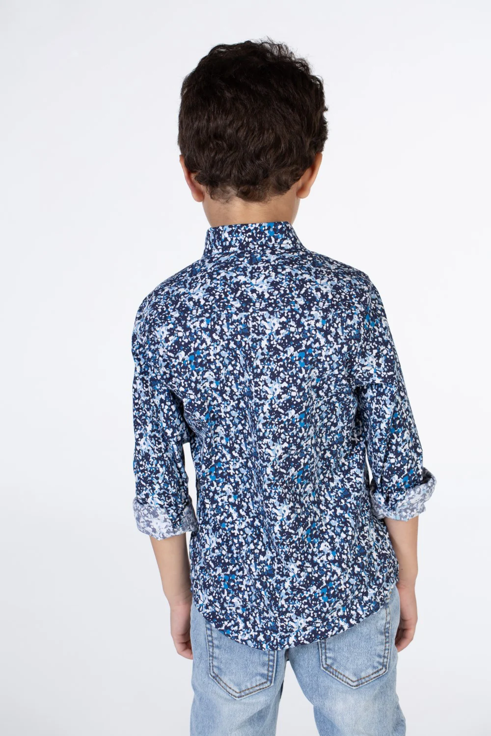 Boys Regular Fit Jakar Shirt With Long Sleeves And Collar - Image 5