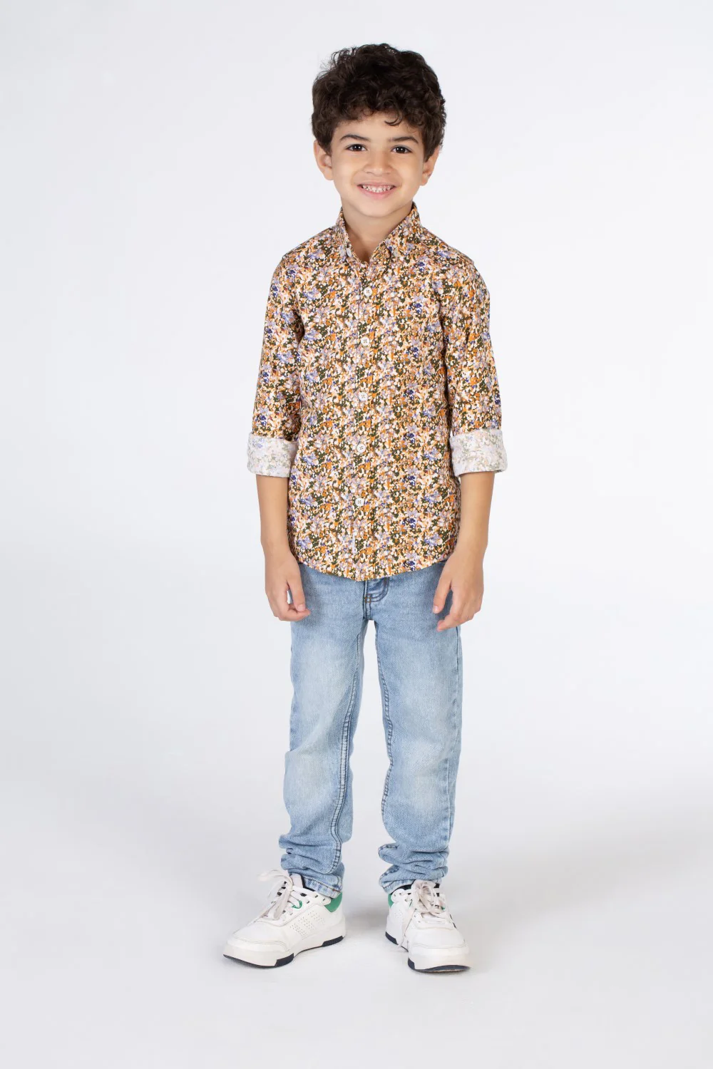 Boys Regular Fit Jakar Shirt With Long Sleeves And Collar - Image 7