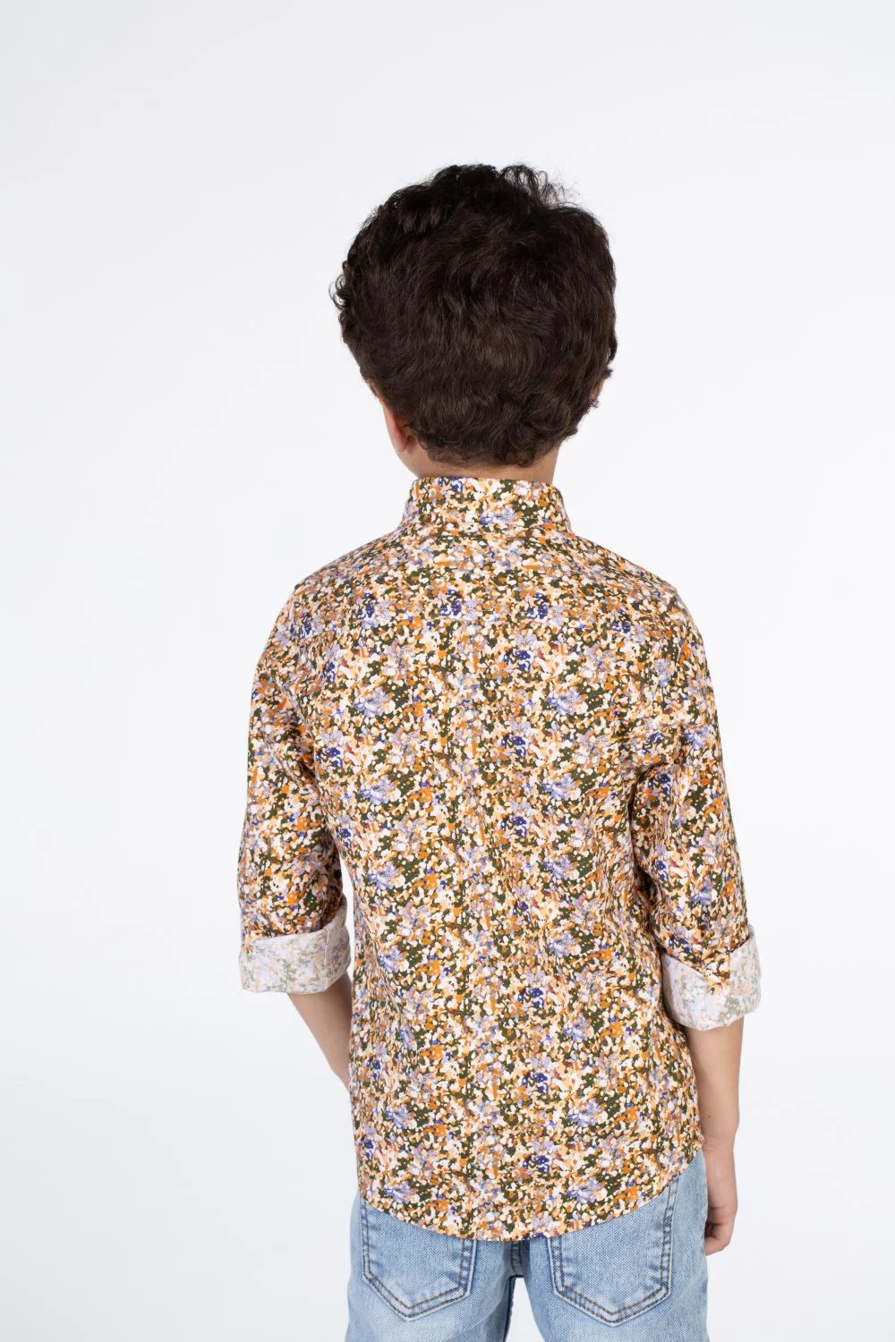 Boys Regular Fit Jakar Shirt With Long Sleeves And Collar - Image 8