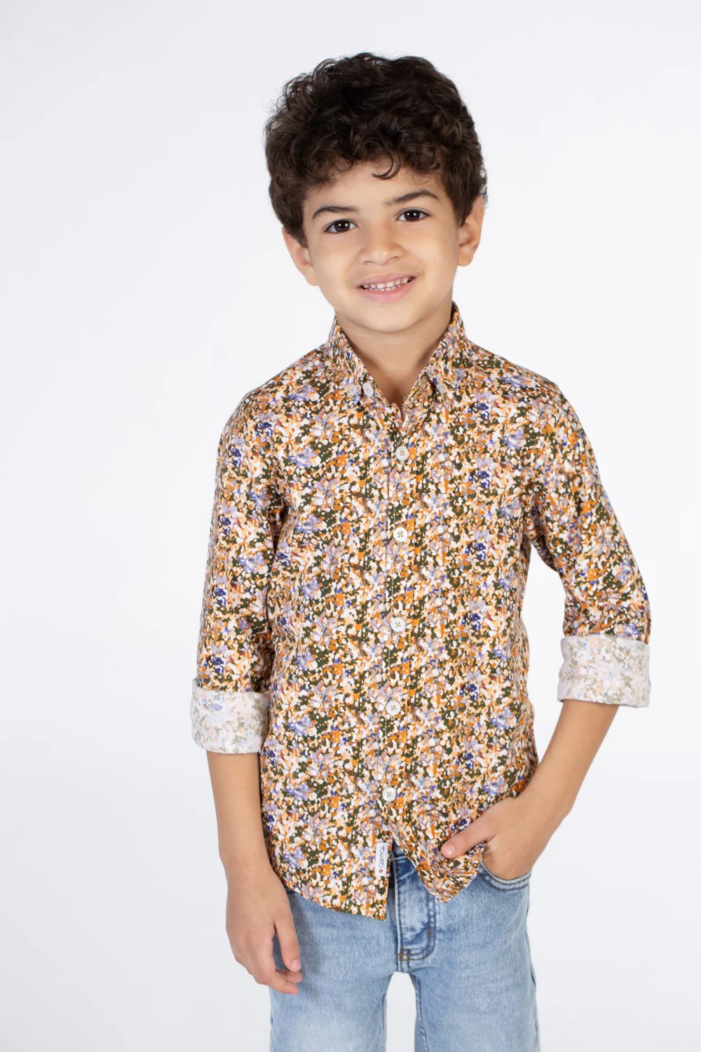 Boys Regular Fit Jakar Shirt With Long Sleeves And Collar - Image 9