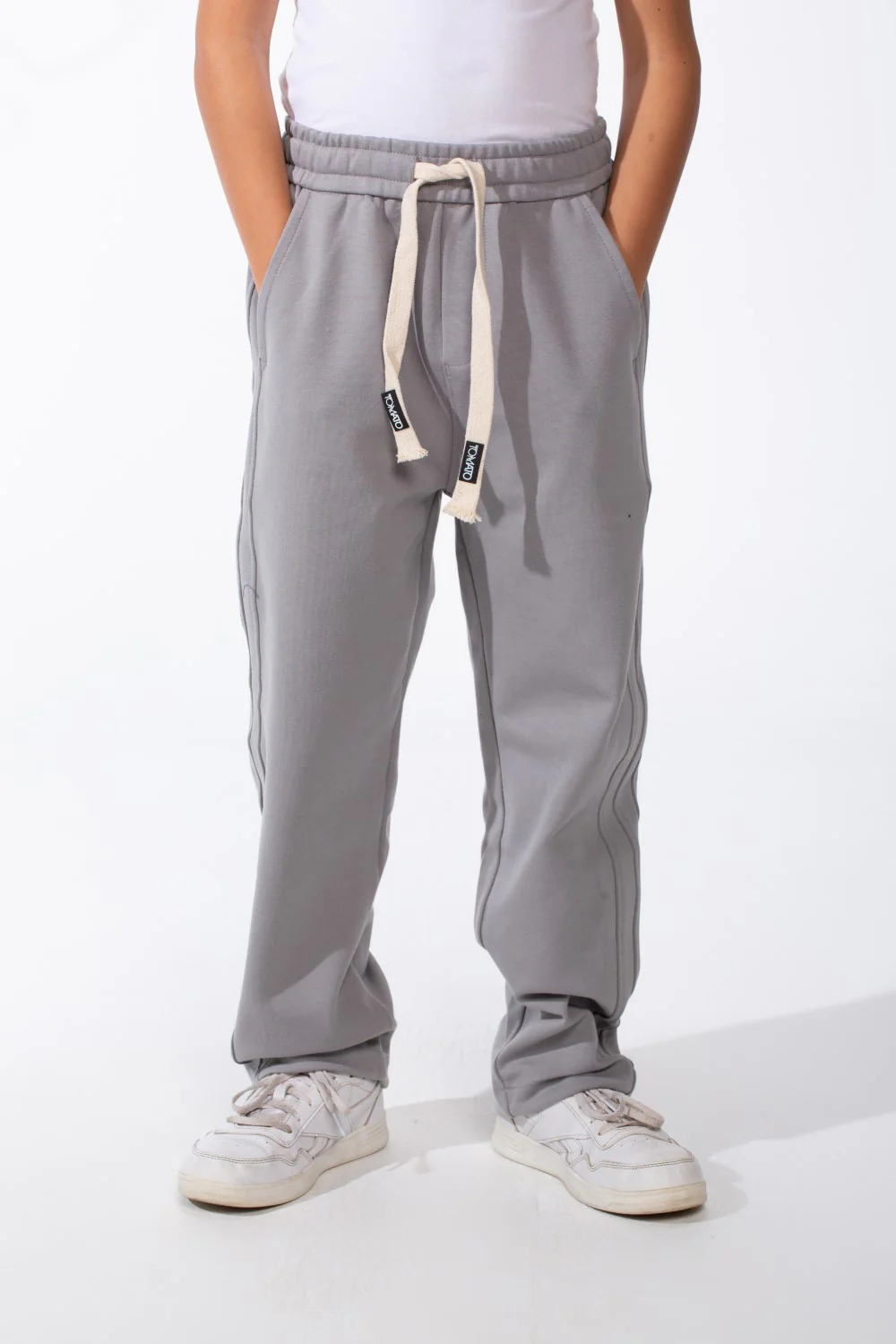 Boy's Relaxed Wide-Leg Design Elastic Waist Side Pockets Maximum Comfort Casual Look Perfect For Everyday Sweatpants - Image 5
