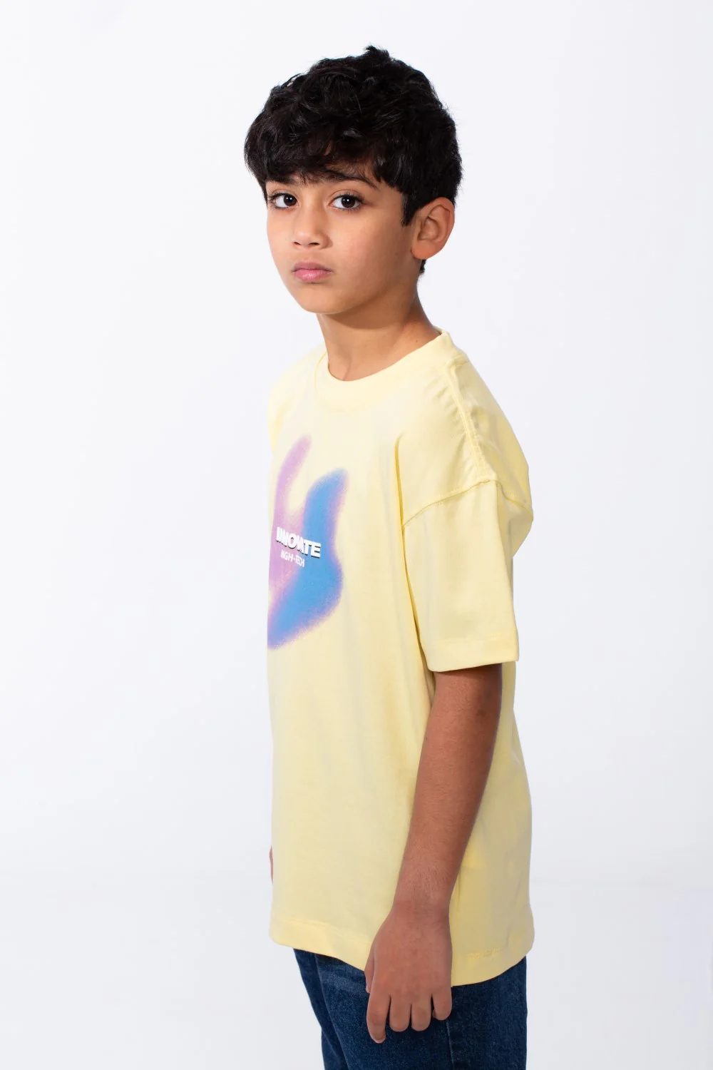 Boy's Ribbed Crew Neck Short Sleeve Overlaid With A Bold Typography All Day Comfort T-Shirt - Image 8